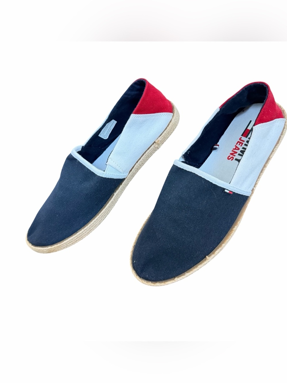 Tommy Hilfiger Men’s Canvas Slip-On Summer Espadrilles 4th of July Size 8